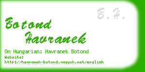 botond havranek business card